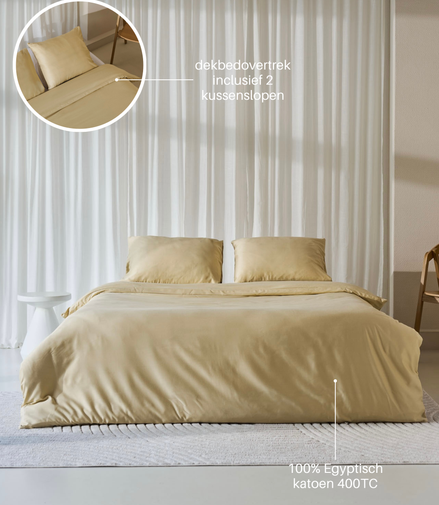 Néarr dekbedovertrek gold satin