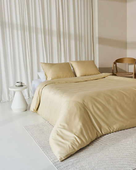 Néarr dekbedovertrek gold satin