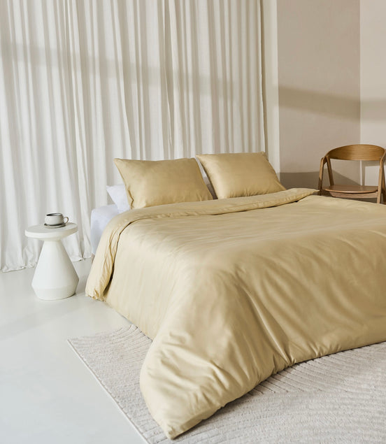 Néarr dekbedovertrek gold satin